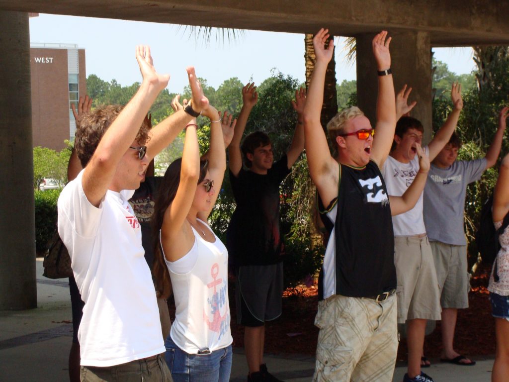 Students on College Tour